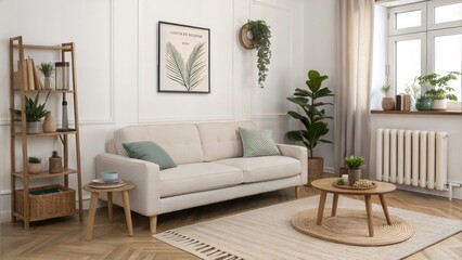 Fototapeta premium Modern Interior Design Living Room