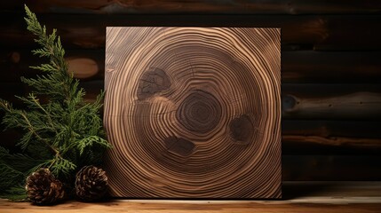 natural wood plaque