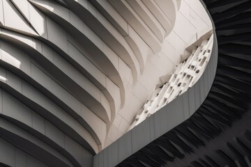 Obraz premium Modern Architectural Abstract Curves