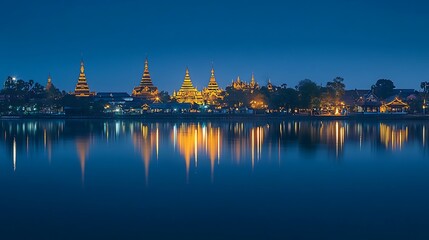 Obraz premium temple of the emerald buddha in bangkok