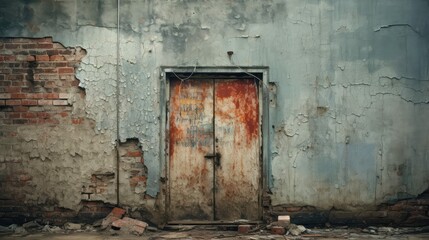 weathered door