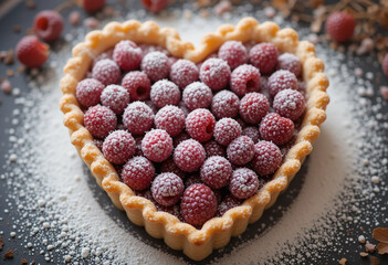 raspberry heart pie