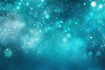 Abstract teal bokeh background with soft light