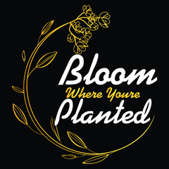 Flower T-shirt Design Vector Art