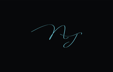 A minimal yet stylish depiction of white cursive lettering forming NJ on a dark background, symbolizing elegance and simplicity.
