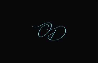 A minimal yet stylish depiction of white cursive lettering forming OD on a dark background, symbolizing elegance and simplicity.