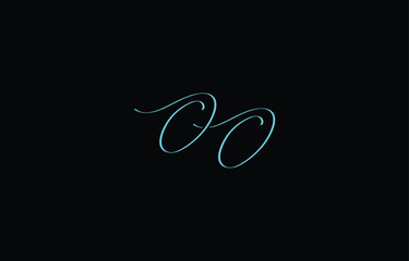 A minimal yet stylish depiction of white cursive lettering forming OO on a dark background, symbolizing elegance and simplicity.