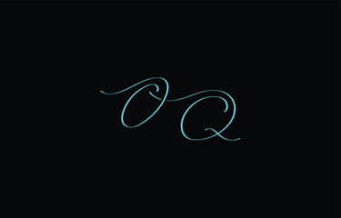 A minimal yet stylish depiction of white cursive lettering forming OQ on a dark background, symbolizing elegance and simplicity.
