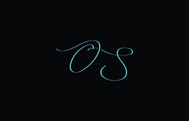 A minimal yet stylish depiction of white cursive lettering forming OS on a dark background, symbolizing elegance and simplicity.