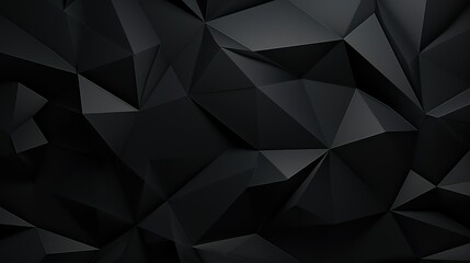 Obraz premium sleek black polygon background