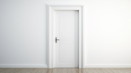 Fototapeta premium sleek white door frame