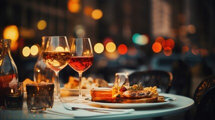 Fototapeta premium blurred table blurry background
