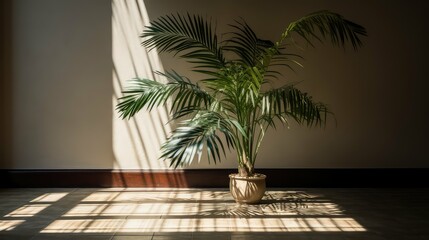 Fototapeta premium decor plant on floor