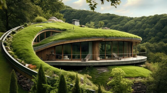 ecofriendly house green
