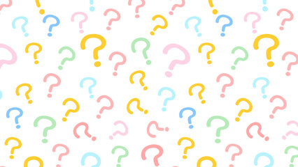 Seamless background illustration with question marks.