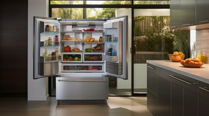 steel appliances kitchen