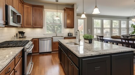kitchen open house real estate