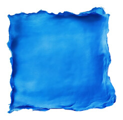 Obraz premium Abstract blue textured paper with torn edges, minimalist art concept