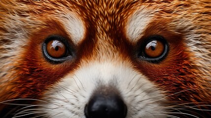 Obraz premium face red panda pattern