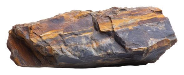 Geological rock with layered textures and earthy tones, nature and geology concept