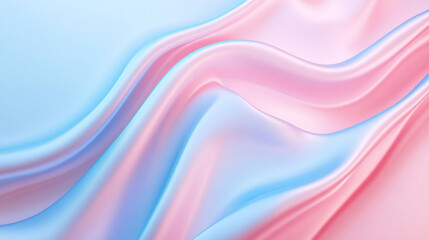 Fototapeta premium A pink background with a purple wave Fantasy pastel motion wave abstract 2D cartoon backdrop