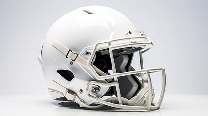 Fototapeta premium light football helmet white background