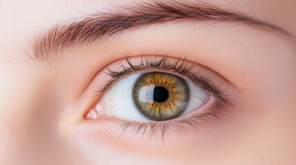 Obraz premium Vibrant Hazel Eye with Enchanting Detail