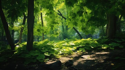 Fototapeta premium foliage leaves and branches