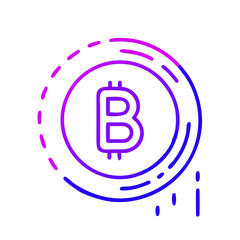 Bitcoin digital currency icon