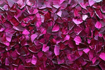 Fototapeta premium A vibrant collection of iridescent purple shards, creating a striking textured surface.