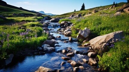 hillside spring water source