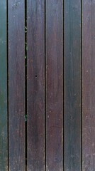 Dark Brown Vertical Wooden Planks Texture Background