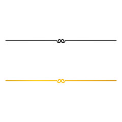 Obraz premium Aesthetic ornamental gold dividers