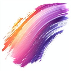 Vibrant Abstract Brush Stroke with Rich Colors Blending Seamlessly for Artistic Creations and Backgrounds