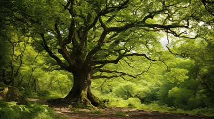 Fototapeta premium forest sycamore tree