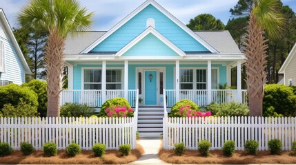 Fototapeta premium turquoise myrtle beach house