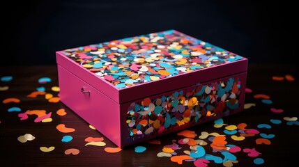 Fototapeta premium patterns confetti box