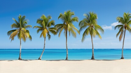 beach palm tree border