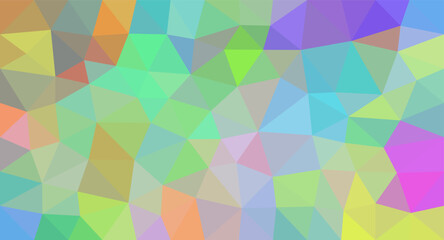 Multicolor vector abstract mosaic pattern. Modern abstract illustration with triangles. Low poly background