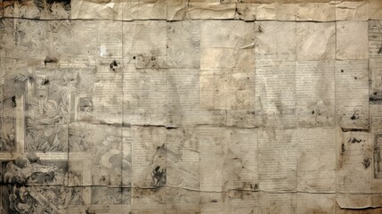Fototapeta premium aged old newspaper texture