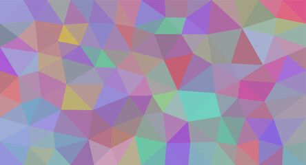 Fototapeta premium Multicolor vector abstract mosaic pattern. Modern abstract illustration with triangles. Low poly background