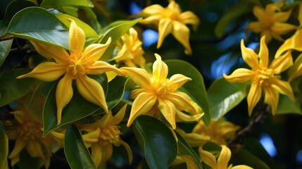 petals ylang ylang tree