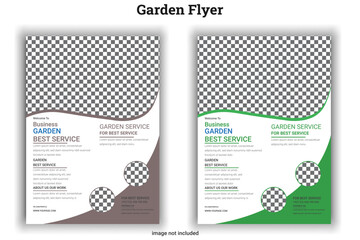 Garden Flyer lawn care garden or landscaping service flyer template leaflet, poster, advertise, reports, brochure cover design lawn care flyer design template. landscaping