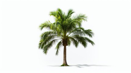 Obraz premium vibrant palm trees white background
