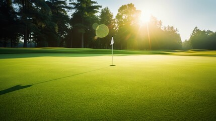 Obraz premium flagstick golf greens
