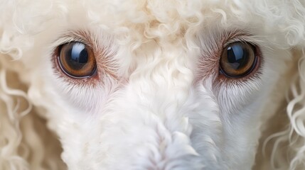 eyes poodle white