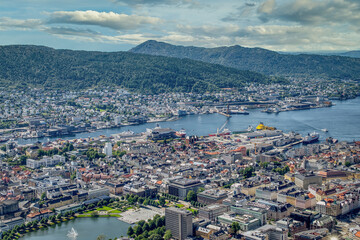 Bergen is a city on the southwest coast of Norway. It is surrounded by mountains and fjords,...