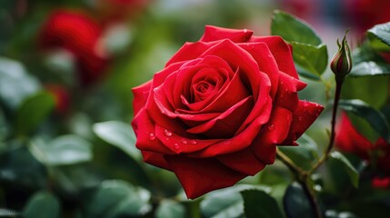 petals red roses background