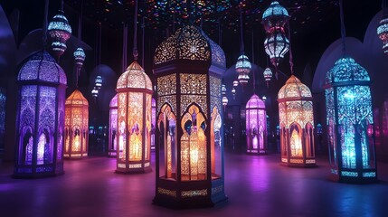 Enchanted Lantern Maze: A Dreamlike Illumination