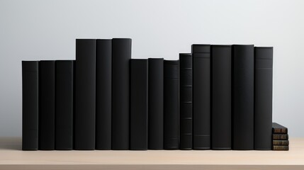 aesthetic blank book black